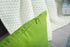 Handmade Decorative Solid 100% Cotton Canvas Throw Pillow Covers, 20"x20", Apple Green - TangDepot