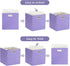 Foldable Cube Storage Bin Organizing Baskets, Fabric Storage Cubes with Handles for Shelf Closet, 13"x13"x13", Pack of