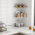 9.5x9.5 Inch Set 2, Sezanrpt Acrylic Corner Floating Shelf of Clear Corner Wall Shelf for Home Dcor, Speakers, Security
