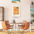 Heltrappe 08x10 inch Funky Orange Aperol Spritz Aesthetic Poster Modern Trendy Cocktail Alcohol Wall Art Framed Bar