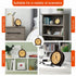 Battery Alarm Clock - Vintage Hangable Night Light, Super Silent Non-Ticking Analog Table Clock
