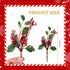 WILLBOND 24 Poinsettia Pcs Christmas Picks and Spray Christmas Tree Red Berry Pine Picks Artificial Faux Berry Branches