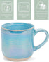 17 Set 4, Elanze Designs Glossy Reactive Glaze Large Fluid Ounce Everyday Kitchen Food Grade Ceramic Stoneware Coffee