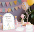 GEQWH 51 6x8 Inch 50 JY10 Pcs Goose Diaper Raffle Game, Blue Little Goose Baby Shower Game, Arch Wooden Sign with Stand