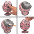 Windproof Ashtray with Lid for Cigarettes, Portable Metal Cigar Ashtray with Hand Stamped Rose Pattern