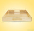 17.5"x12" Home Redefined Gold Glossy Crocodile Faux Leather Serving Tray Beautiful Modern Elegant Decorative Tray