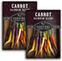 Rainbow Carrot Seeds for Planting Colorful Heirloom Blend Including Purple, Yellow &