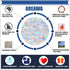 24 Pieces Heart Window Clings, Anti-Collision Decals for Birds, Non-Adhesive Prismatic Vinyl Clings