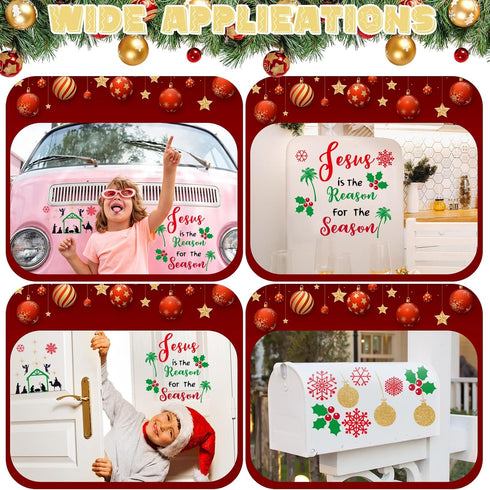 30 Pcs Christmas Garage Door Magnet Decorations, Merry Christmas Winter Snowman Snowflake Santa Claus for Car, Bulletin
