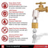 3/4-Inch 3 TRADESAFE Water Spigot Lock - Hose Bib Lock with Keyed Padlock, Fits Garden Hose Thread, Prevents Water