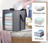 SLEEPING LAMB 120L Extra Large Blanket Storage Bags for King Comforter Bedding, Grey