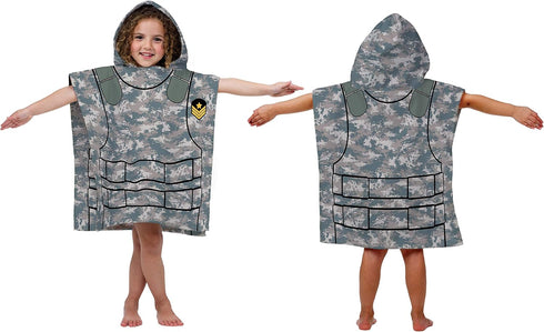 22 22 Inches Jay Franco Trend Collector Soldier Bath/Pool/Beach Hooded Poncho Towel - Super Soft & Absorbent Cotton