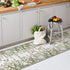 2x10 Artoid Mode Antique Herbs and Wild Floral Runner Rug, Spring Home Decor Low-Profile Non-Slip Washable Area Rug