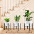 8 -13 Inch NSYOOMH Adjustable Metal Plant Stand Black, Fits Heavy Duty Flower Pots Holder - Floor Single Plant Stands