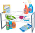 Stalwart Adjustable Under Sink Shelf Organizer Unit, 11.325"x17.75"x15.325", White & Gray