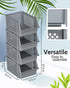 Skywin TidyFriend Stackable Storage Bins - 4-Pack for Organizing Food, Kitchen, and Bathroom Essentials in Grey
