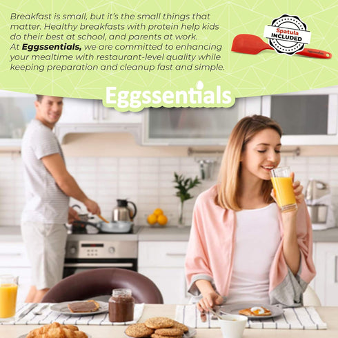 Egg Poacher - Eggssentials Poached Egg Maker, Stainless Steel Egg Poaching Pan, Poached Eggs Cooker Food Grade Safe