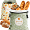 Zunmial 2 Pack Bread Bags for Homemade Bread, 17"13" Reusable Bread Bag