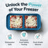 Souper Cubes 2 Cup Silicone Freezer Molds with Lids, Easy Meal Prep Container for Food, Stocks, and More (2-Pack)