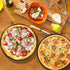 P&P CHEF Set of 2 12 Inch Non-Stick Pizza Pans, Round Bakeware for Oven, Sturdy Stainless Steel Core