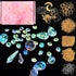 QIKAIDE 370 Pcs Crystal Suncatcher Kits Hanging Chandelier Crystals Prisms Parts Rainbow Maker Pendants for Stained