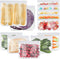 FORID Reusable Storage Bags - 12 Pack Extra Thick Freezer Bags, FDA Grade LEAKPROOF Lunch Bag for Food Storage