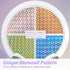 Windimiley Stained Glass Window Privacy Film - 3D Rainbow Diamond Prism Decorative Holographic Stickers
