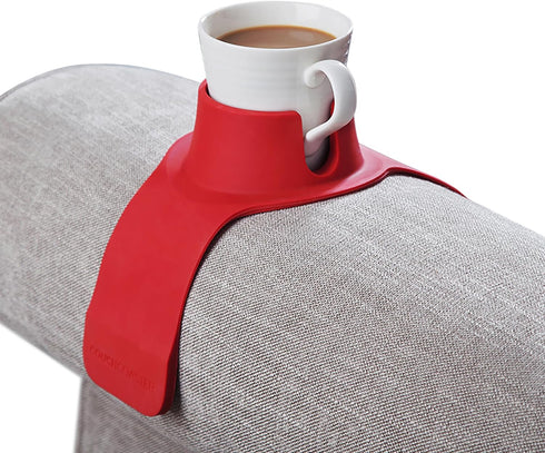 HIT PRODUCTS CouchCoaster - Original & Patented Armrest Couch Cup Holder, Rosso