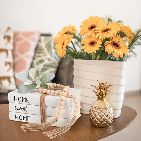 Linen Covered Decorative Books for Home Decor, Farmhouse Stack Books, Coffee Table Books Dcor for Living Room,Hardcover