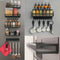 Houseify SPICE FLOAT Magnetic Spice Organizer Racks - 4 Premium Metal Racks