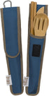 To-Go Ware Bamboo Travel Utensils - Utensil Set with Carrying Case, Indigo