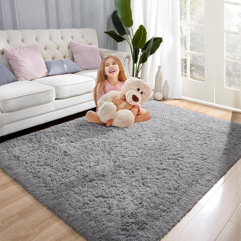 5x8 Przemy Large Rugs for Living Room Bedroom Carpet, Super Soft Fluffy Area Rug Shag Fuzzy Rug Plush Carpet for Kids