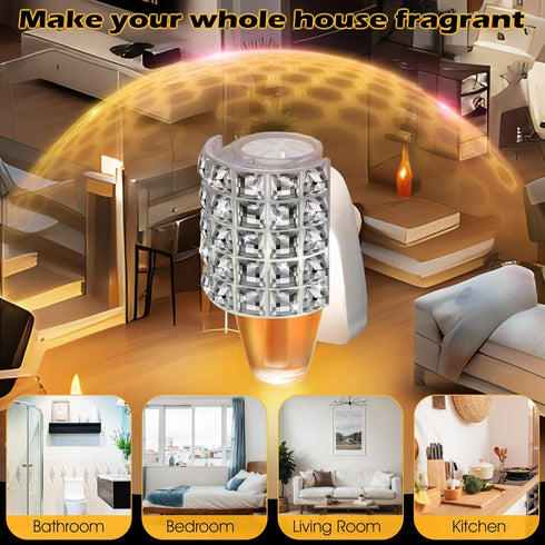 Wall Fragrance Plug in with Night Light, Compatible with Bath & Body Works WallFlower Fragrance, Essential Oil Diffuser