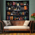 Algasan 59.1 51.2 Inches Magic Bookshelf Tapestry Magical Book Tapestry Gothic Witchy Vintage Library Skull Potion