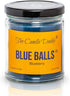 Blue Balls - Blueberry Scented Candle - Funny 6 Ounce Jar Candle