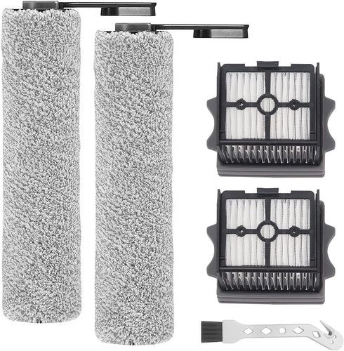 Brush Roller and Filter for Tineco Floor One S5 Combo - Replacement Parts, 2 Brush Roller + 2 Filters
