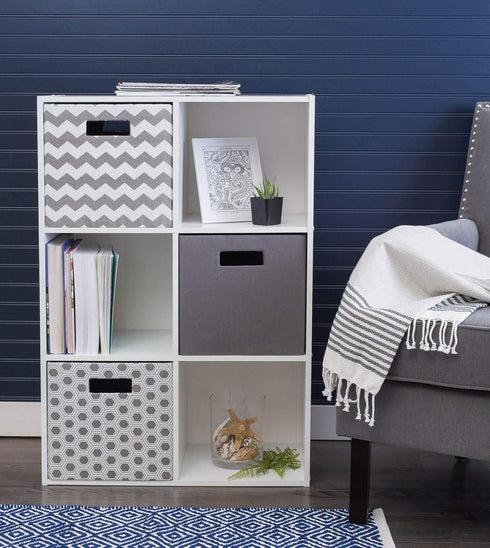 Large Gray Collapsible Storage Cube - DII Poly-Cube Collection