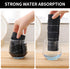 Homaxy 100% Cotton Terry Kitchen Dish Cloths, Ultra Soft and Absorbent, 6 Pack, 12 x 12 Inches, Black