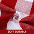 24 51 Inches Christmas Red and White Plaid Rug - x Outdoor Front Door Decor Mat Cotton Washable Hand-Woven Rug