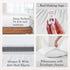 California Design Den Percale Full Size Sheet Sets, Deep Pocket 100% Organic Cotton, GOTS Certified, White Sheets