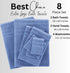 8 Set 2 4 2 3 Casa Platino Cotton Bath Towel Piece - Super Soft, Quick Dry & Absorbent - Bath, Washcloths, Hand Towels