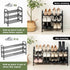 3-Tier Closet, 16"-32" Closet Shoe Rack for Expandable ShoeRackAdjustable for Entryway Doorway SturdyMetal, Black