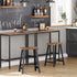 Set 2, Counter 23.6 Inches ULBC074B01 VASAGLE Bar Stools of Height Stools, Bar Chairs with Footrest, High Kitchen