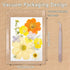 Gvhntk Dried Pressed Flowers Real Pressed Flowers Natural Dry Leaves Bulk Mixed Colorful Herbs Kit with Tweezers