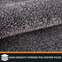 PURRUGS Non-Slip Dirt Trapper Door Mat 20" x 31.5", Machine Washable Entry Rug, Light Grey-Dark Grey