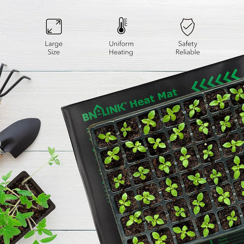 20" 20.75" 2 Pack BN-LINK Seedling Heat Mat Warm Hydroponic Heating Pad Waterproof x for Seed Starting Greenhouse