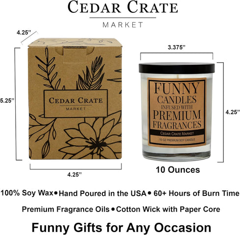 Gifts for Best Friend | You Know What Rhymes with Friday? Wine | Scented Candle Gift Idea for Birthday, Christmas