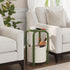 TB01BOG092 TUTOTAK Small Side Table, Round End Table, Night Stand, Bedside Table, Sofa Table with Storage Basket