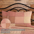 VHC Brands Sawyer Mill Red 100% Cotton Decorative Patchwork Standard Pillow Cover Sham 21x27