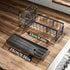 SWTYMIKI Kitchen Sink Sponge Holder - Self-draining Caddy with Brush Holder, Stainless Steel Countertop Organizer